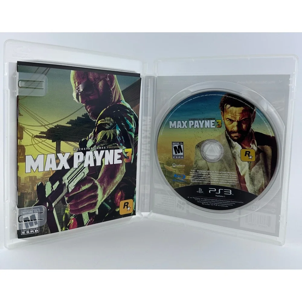 Max Payne 3 PS3 Playstation 3 Rockstar Games Action‎ Shooter Game Complete